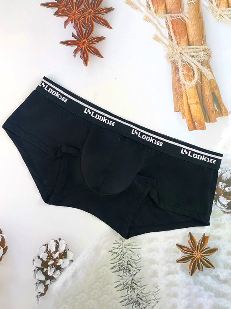 Men's Sexy Mid-Rise Breathable Ice Silk Boxer Briefs