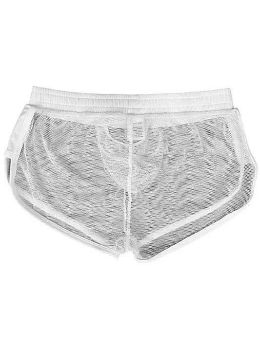 Men's Mesh Cut-Out Side Split Trunks