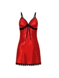 Sexy V-Neck Bow Lace Halter-Neck Nightdress
