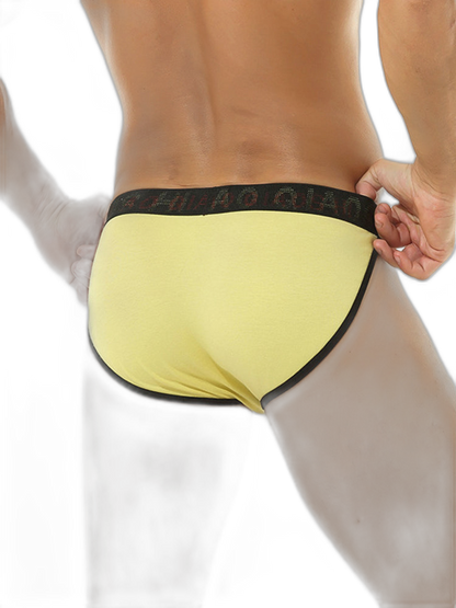 3 Pack Men's Large Pouch Button Waistband Briefs