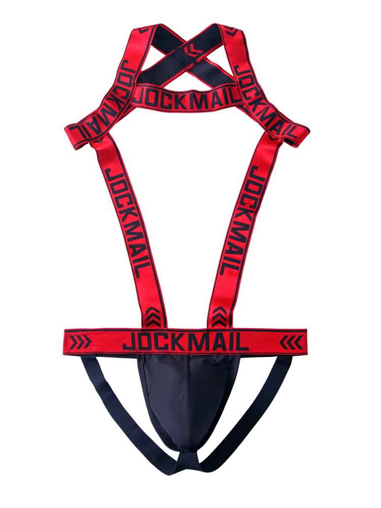 Jockmail Stretch Double Thong Harness Jockstrap
