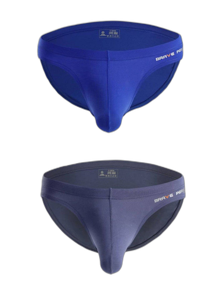 2 Pack Men's Comfortable Cotton Large Pouch Sports Bikini