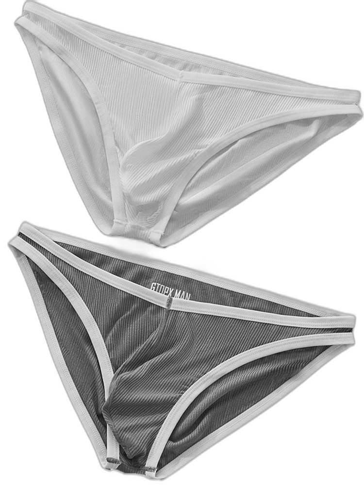 Sexy V-shape Low-rise Threaded Bikini For Men