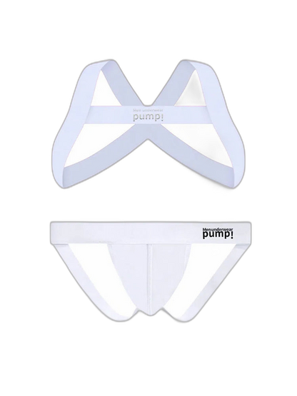 Men's Sporty Cut Anti-Chafing Stretch Fit Shoulder Strap & Underwear