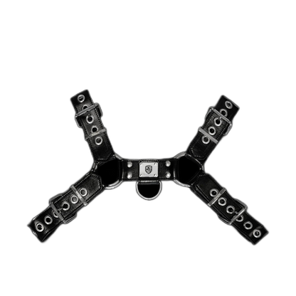 Tumbled Leather Bulldog Harness