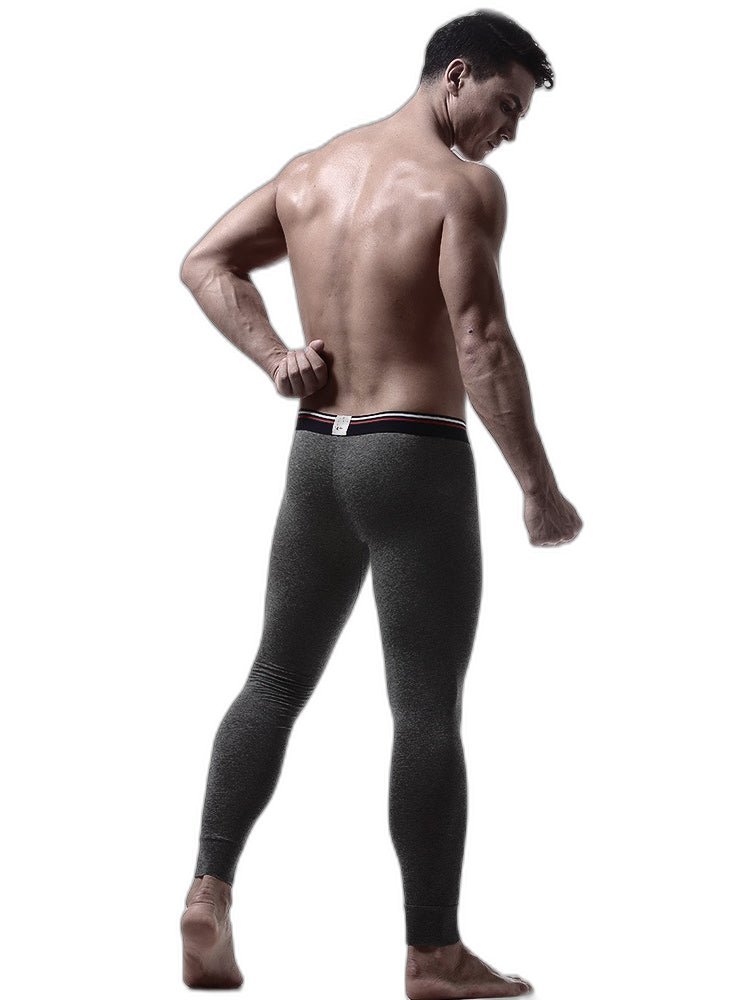 Plus Size Men's Cotton Separate Pouch Thermal Underwear