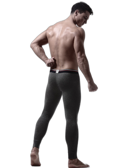 Plus Size Men's Cotton Separate Pouch Thermal Underwear