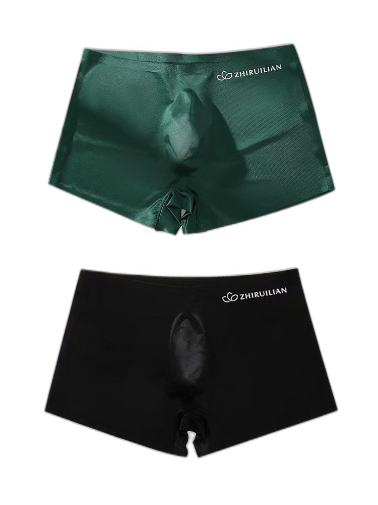 2-pack Men's Translucent Seamless 3D Pocket Trunks