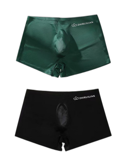 2-pack Men's Translucent Seamless 3D Pocket Trunks