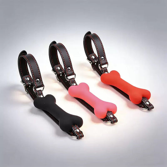 Silicone Bone Gag Collection | Soft Silicone Bone Design with Adjustable Strap System