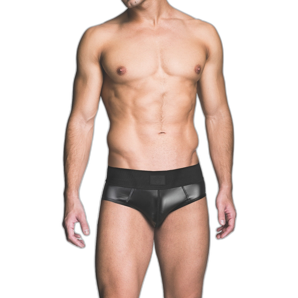 Prowler RED Wetlook Ass-less Brief Black