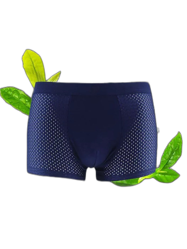 4 Pack Men’s Breathable Mesh Trunks with Antibacterial Fabric