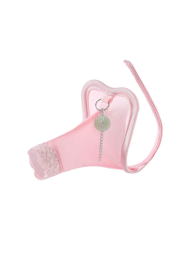 Men's Sexy Sheer Penis-Sleeve C-String