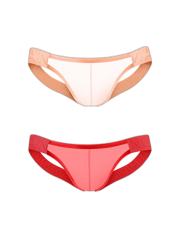 2 Pack Men's Sheer Elegance Comfy Waistband Stretch Fit Jockstrap