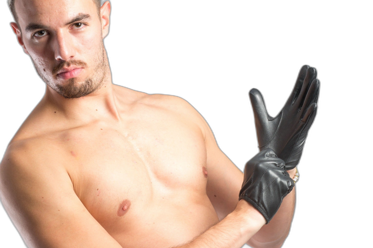 ruff GEAR Cop Leather Gloves Black