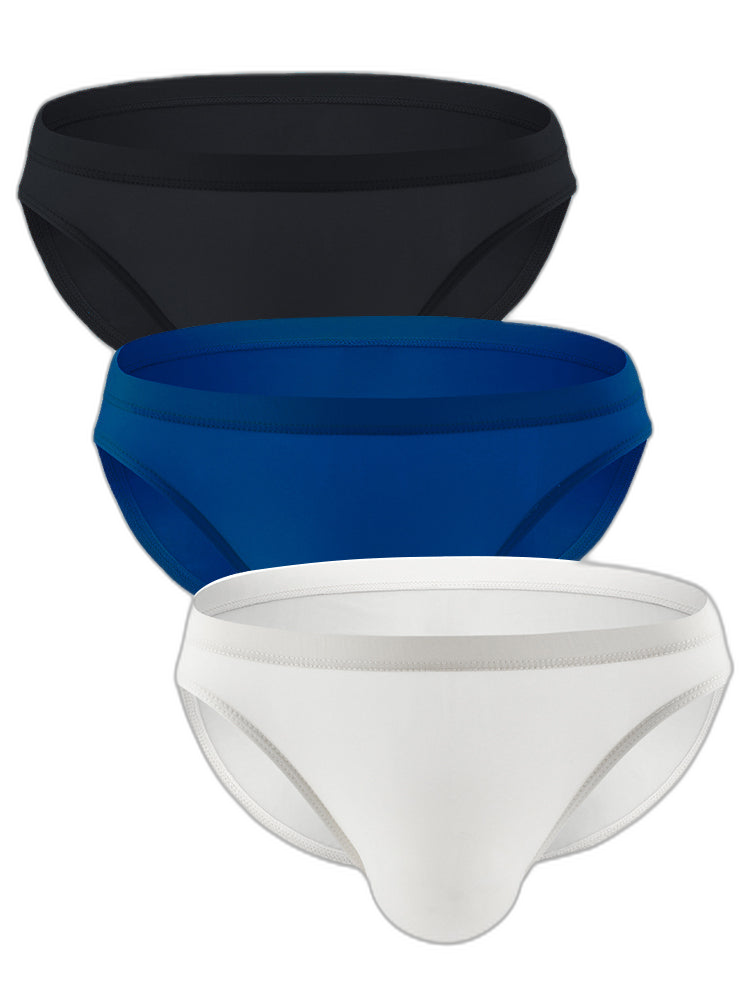 3 Pack Translucent U Convex Pouch Bikini For Men
