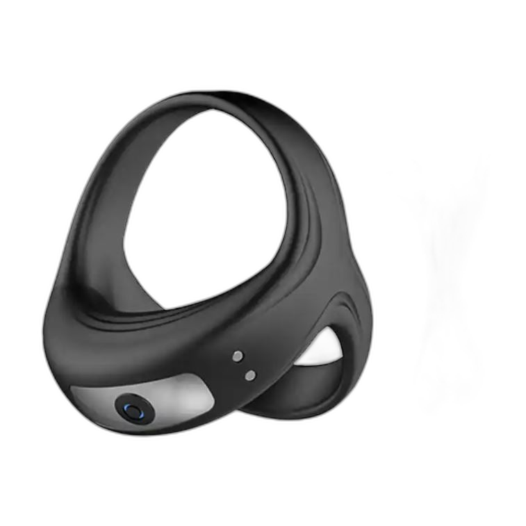 Command Pure Silicone Vibrating Cock Sling Black