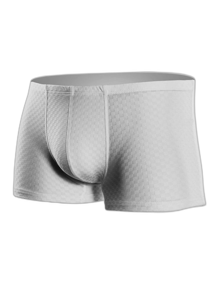 2 Pack Breathable Grid Ice Silk Men's Underwear