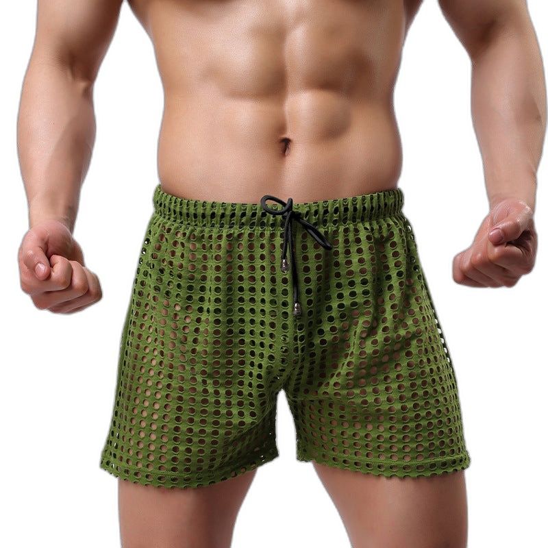Loose Fishnet Mesh Shorts