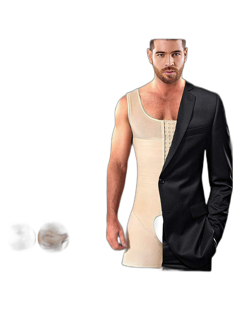 Men Shapewear Tummy Control Slimming Bodysuit