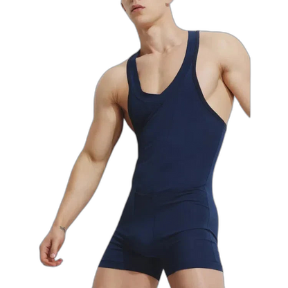 Men's Cotton V-Neck Tank Bodysuit - find choice alternative