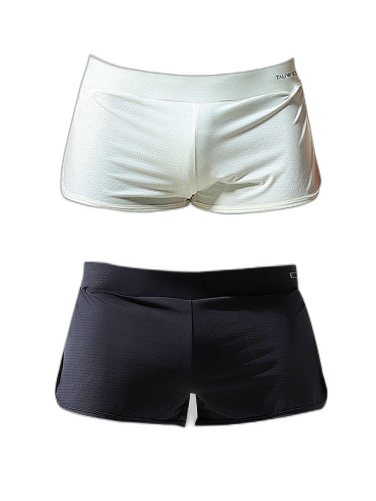 Men's Breathable Mesh Boxer Shorts With Separate Pouch