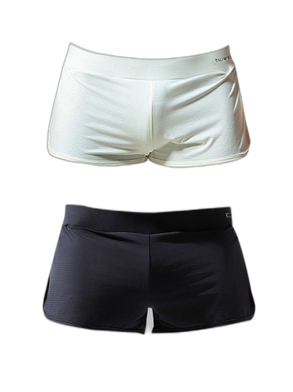 Men's Breathable Mesh Boxer Shorts With Separate Pouch