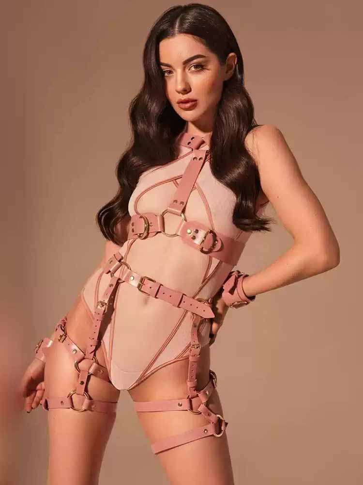 Adjustable Bondage Garment 3-Piece Set