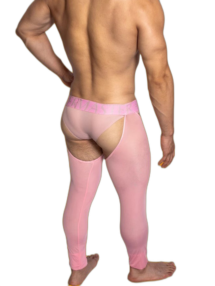 Men's Low-Waist Sexy Hollow Silk-Smooth Semi-Transparent Thermal Pants