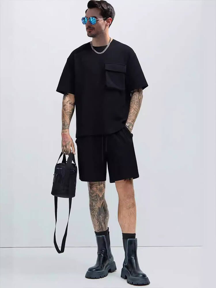 Men's Fashion Street Casual Sports Two-Piece Set
