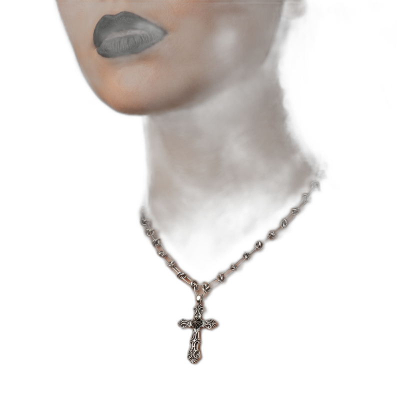 Barbed Cross Necklace