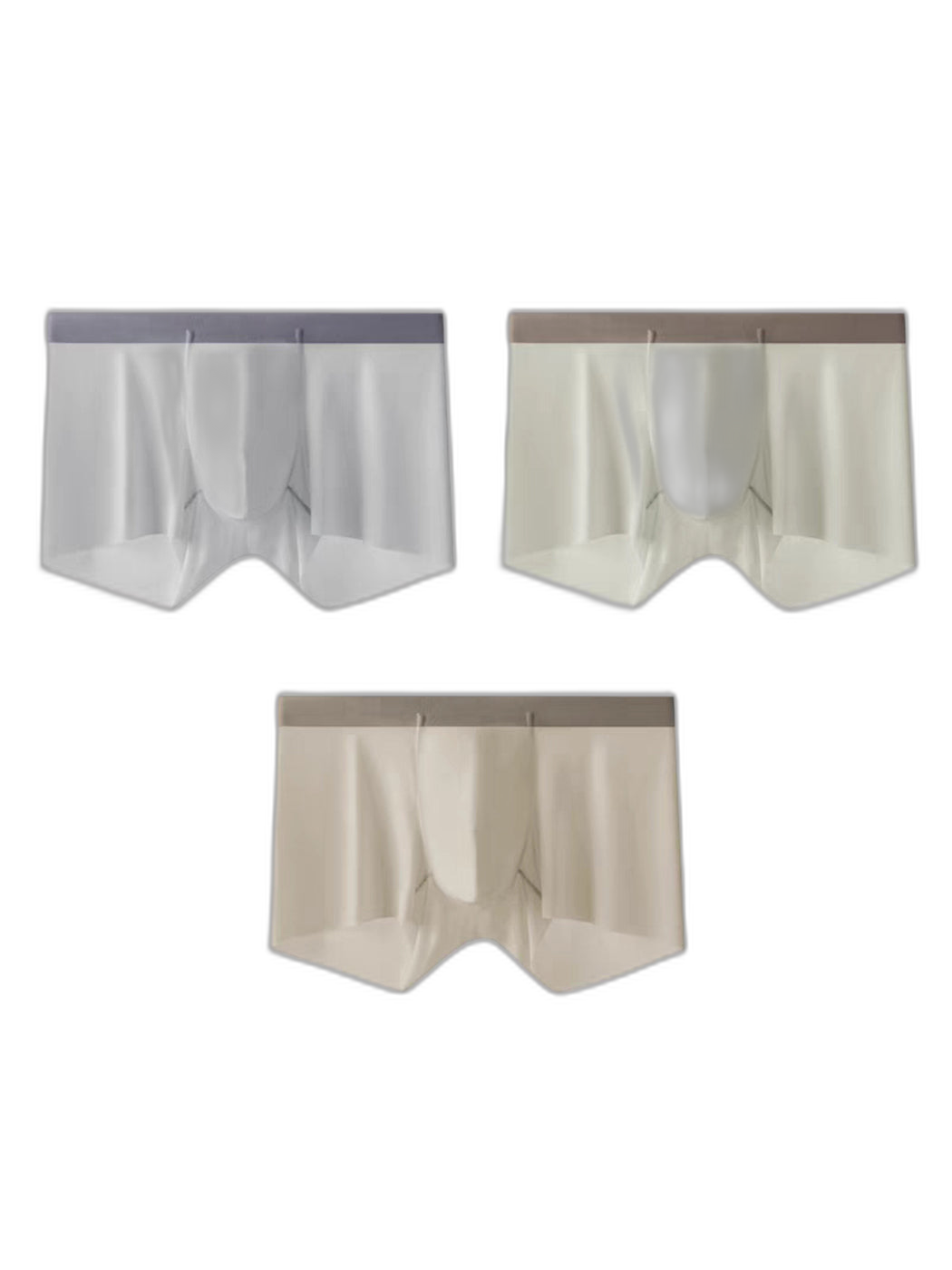 3 Pack Men’s Ultra-thin Seamless Trunks