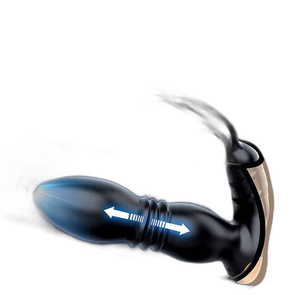 Wave - App and Remote Controlled Prostate Massager with Double Cock Rings