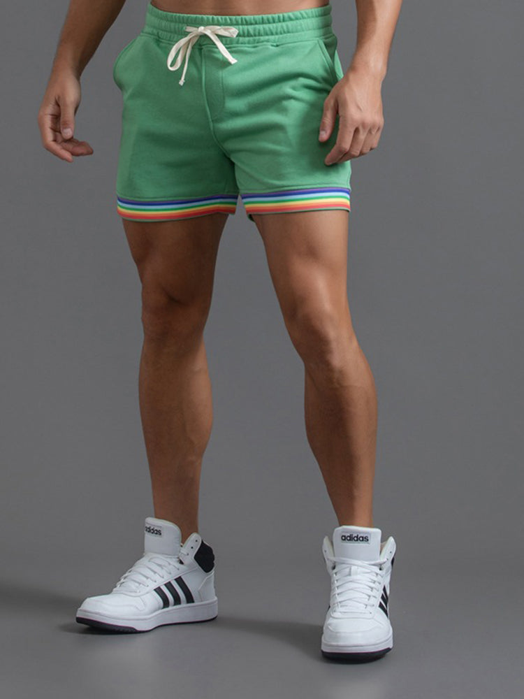 Men's Rainbow Cotton Shorts