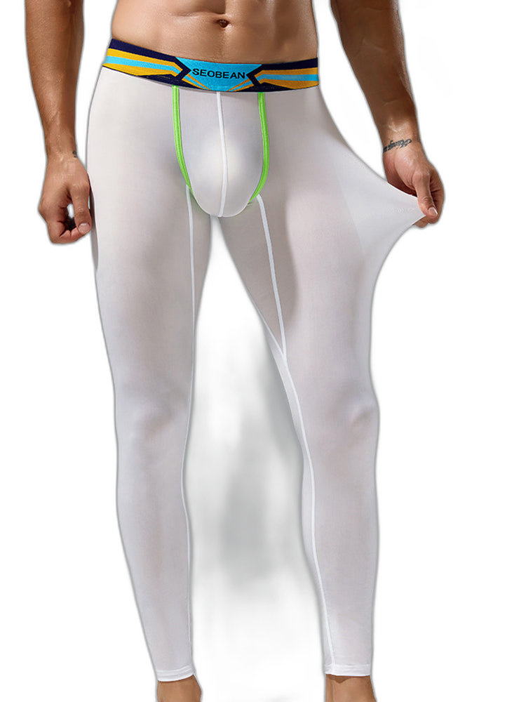 Men's Sexy Sport Long Johns With Large Pouch