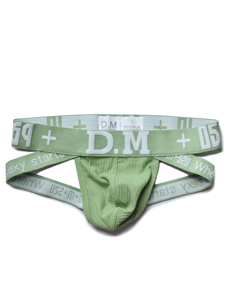 D.M Men's Low-Rise Cotton Comfortable Sexy Jockstrap