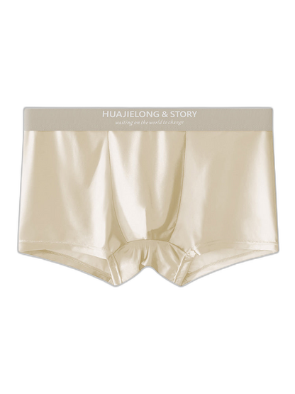 3 Pack Men's Solid-Color Breathable Trunks