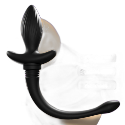 Zoe - Vibrating Butt Plug - Puppy Tail Butt Plug - 10 Frequency Vibrating Anal Toy