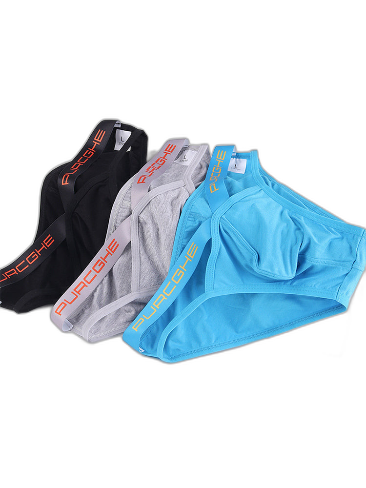 3 Pack Men's Low-Rise Sexy Hollow-Out Bikinis