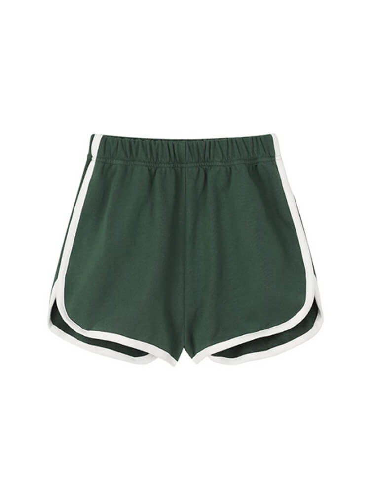 Sexy High Waist Striped Sports Shorts