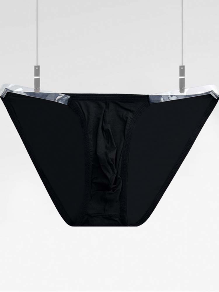 High-cut Low-waist Transparent Belt Briefs 