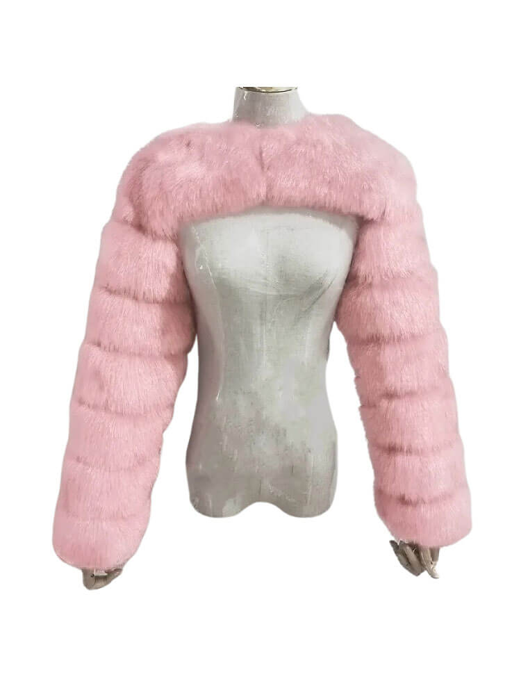 Men's Fashion Sexy Faux Fur Cropped Shawl