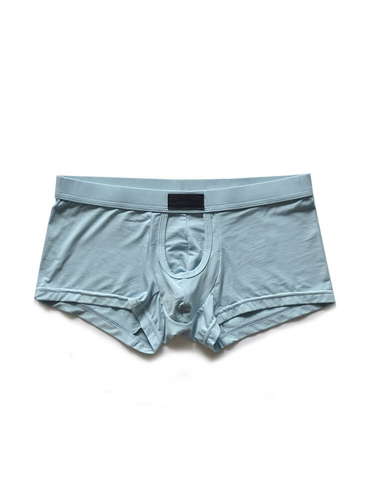 D.M Men's Sexy Exposed Pouch Modal Boxer Briefs