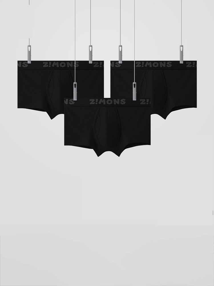 Men's Crotch Side Openings Wide-Waisted Trunks Set