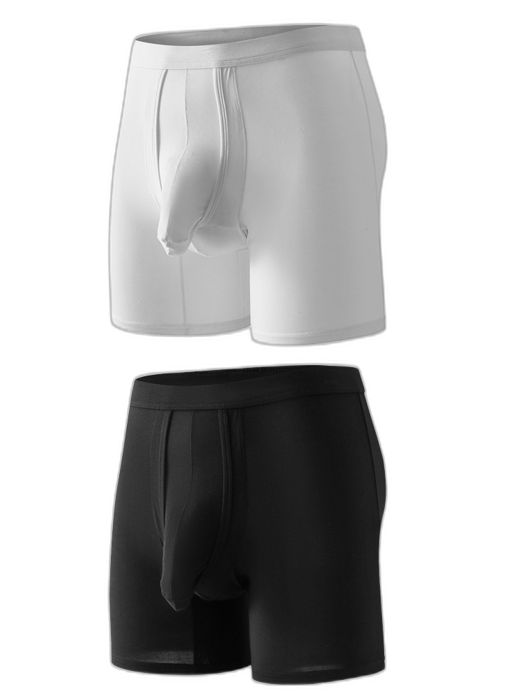 Sexy Separated Ball Pouch Boxer Briefs For Men