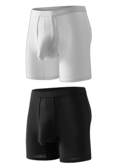 Sexy Separated Ball Pouch Boxer Briefs For Men