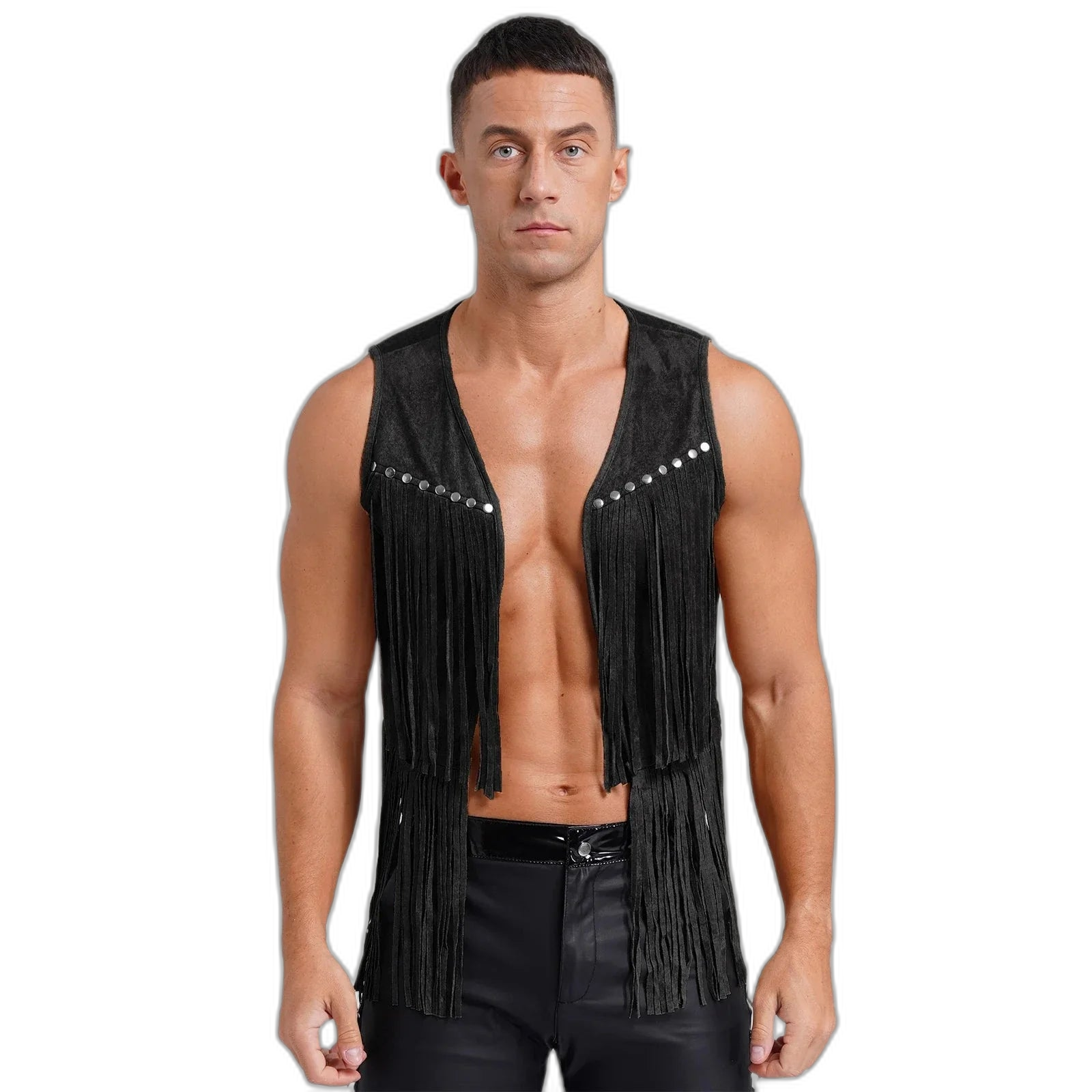 Suede Tassel Western Cowboy Vest