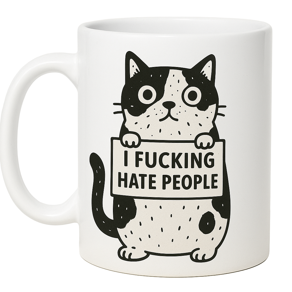 Mischievous Mugs | I Fucking Hate People (CAT) image 0
