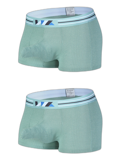 2 Pack Separated Pouch Comfy Mens Boxer Briefs