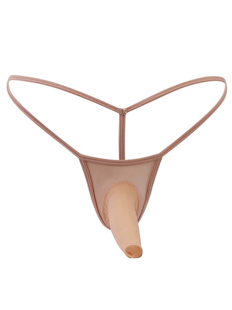 Men's Elephant Nose Thin Transparent Thong